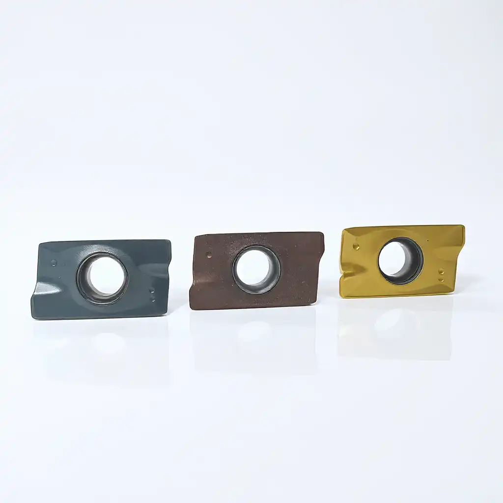 APMT milling inserts for machining steel, stainless steel, cast iron, and aluminum materials