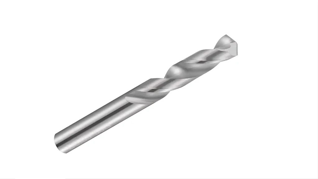 Single solid carbide drill used for high-precision drilling in CNC operations