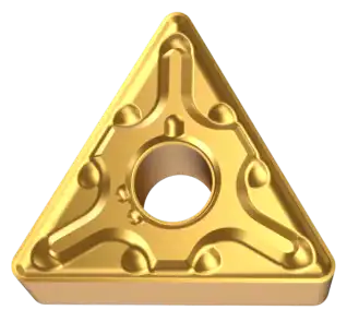 3D rendering of ISO TNMG turning insert with MA chipbreaker geometry